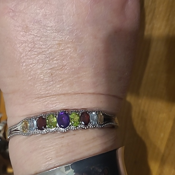 Authentic semi-precious gemstone Bengal type bracelet belt...